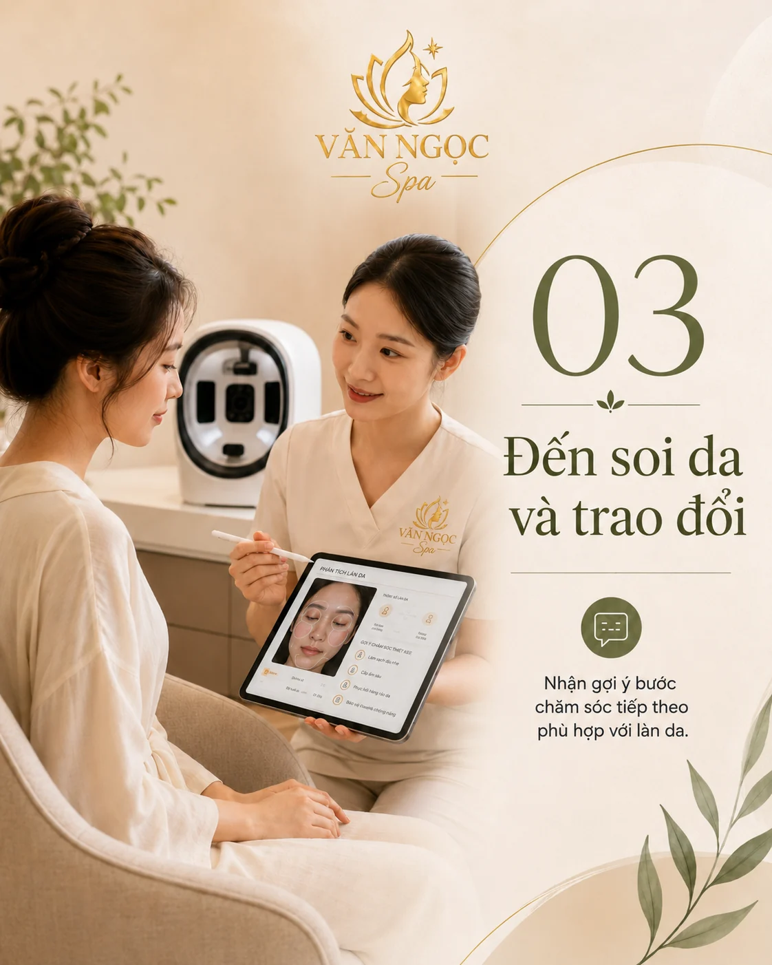 Hình ảnh nền da sau giai đoạn phục hồi tại Văn Ngọc Spa